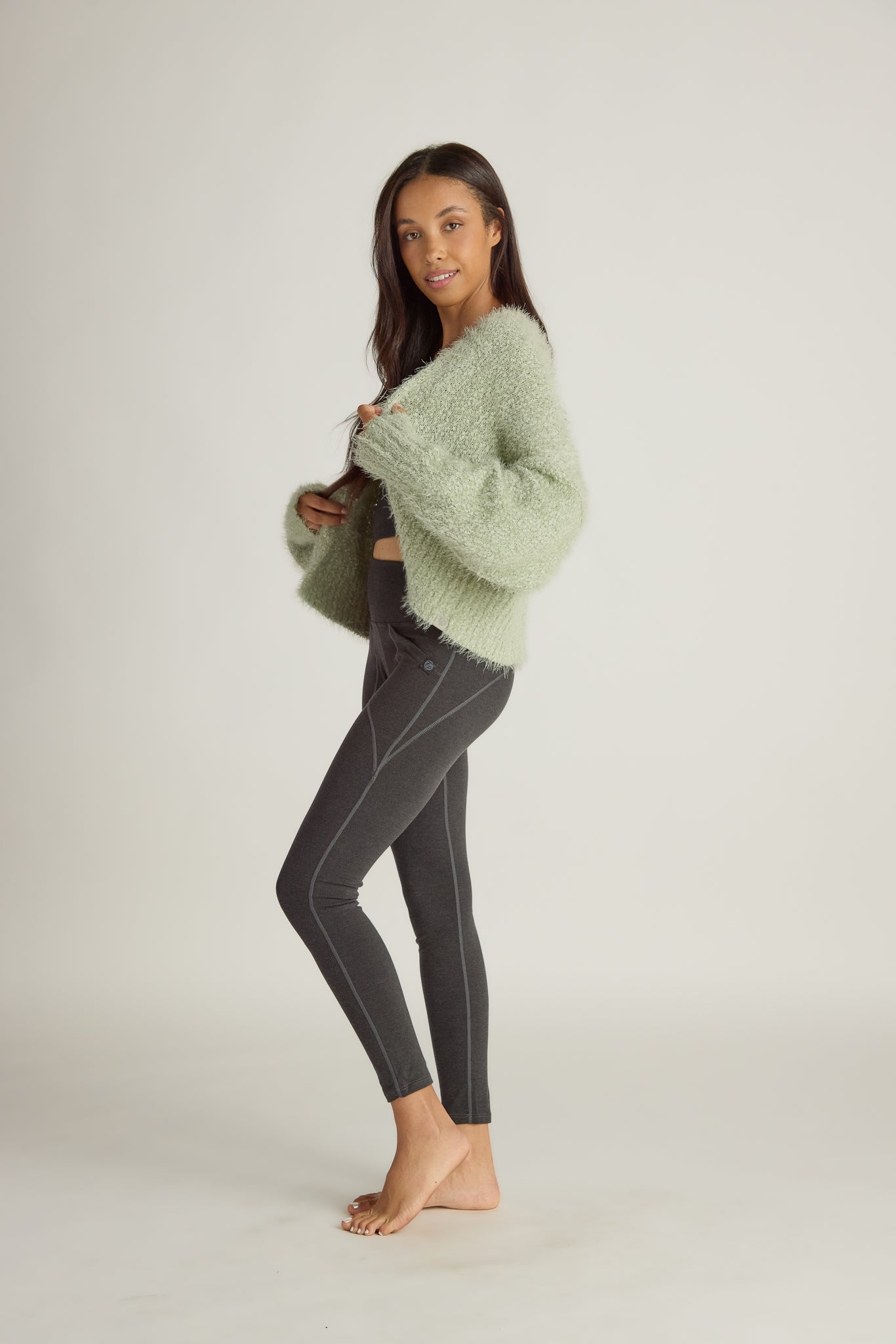 Plush Short Sweater/Bed Jacket