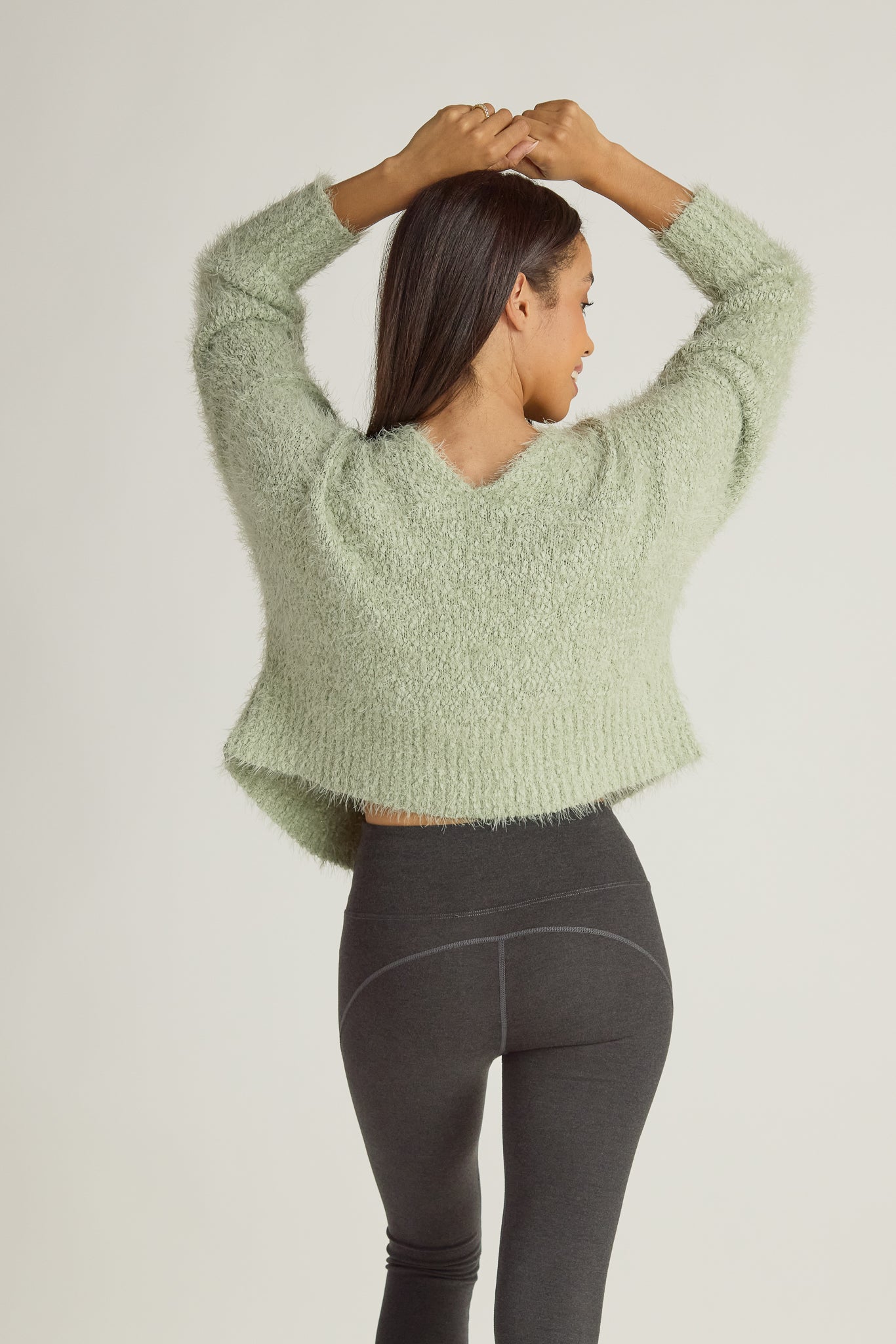 Plush Short Sweater/Bed Jacket