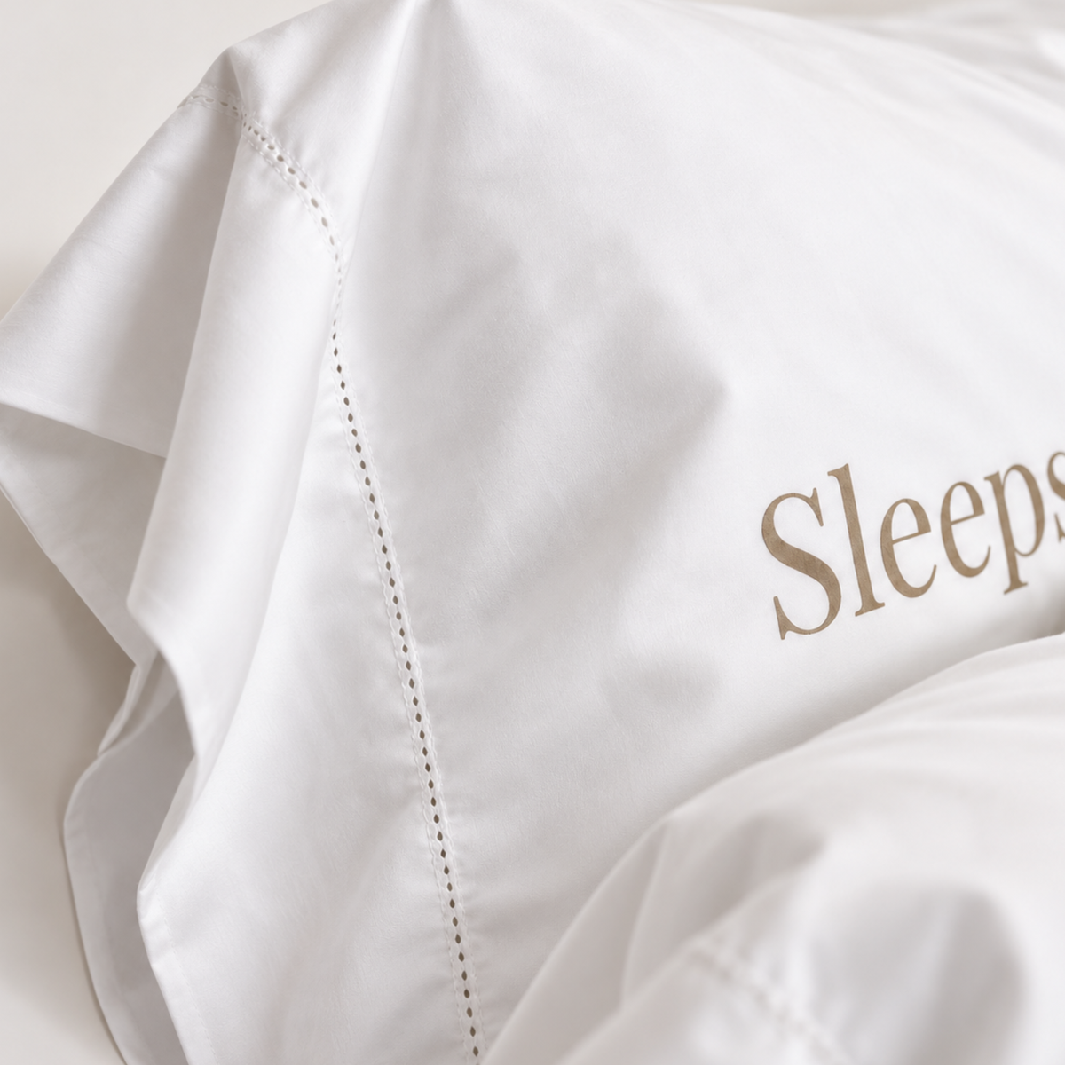 Sleeps With Dogs Cotton Pillowcase
