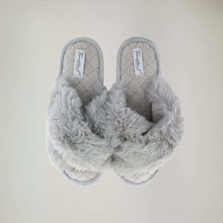 Furry Slides - Grey