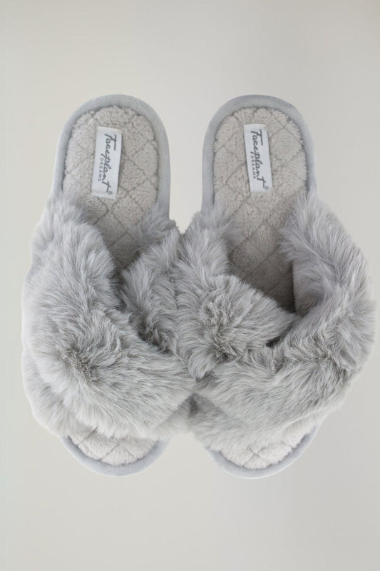 Furry Slides - Grey