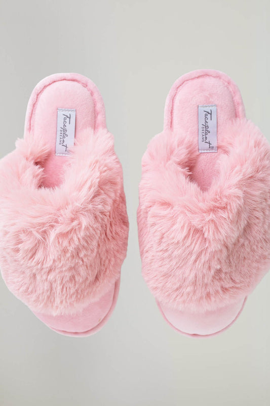 Faceplant Furry Slipper - Pink