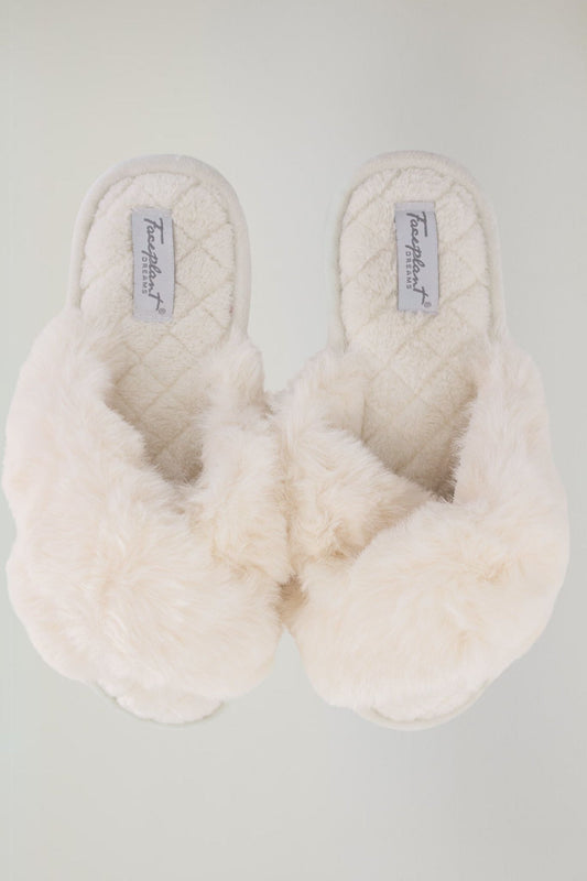 Furry Slides - Ivory