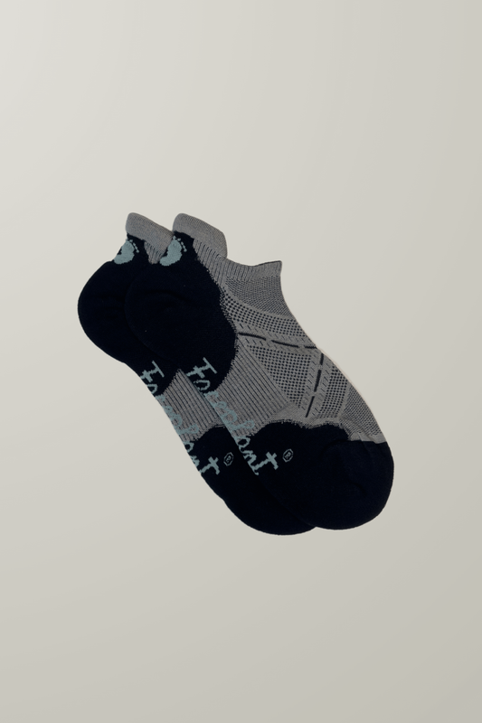 Faceplant Bamboo Ankle Socks - Earl Grey/Black