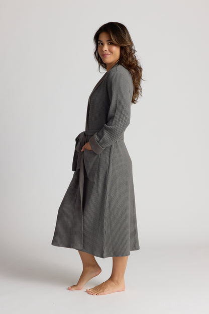 Cotton + Bamboo Waffle Robe