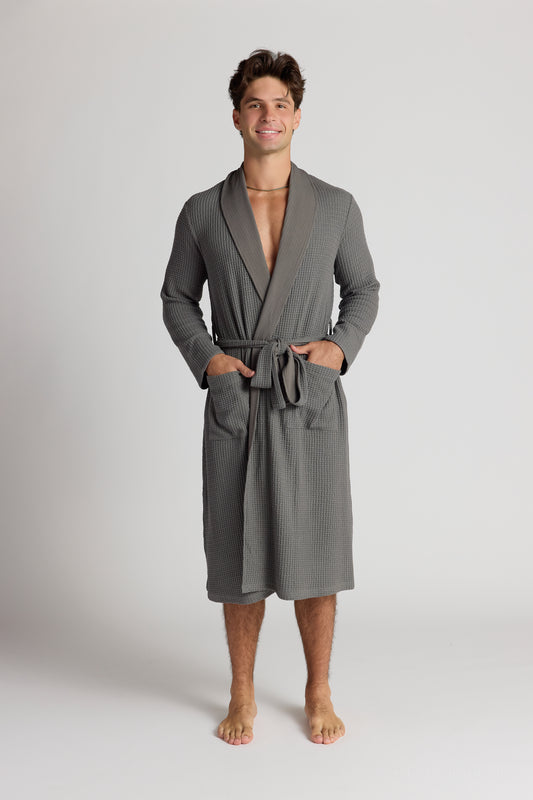 Cotton + Bamboo Waffle Robe