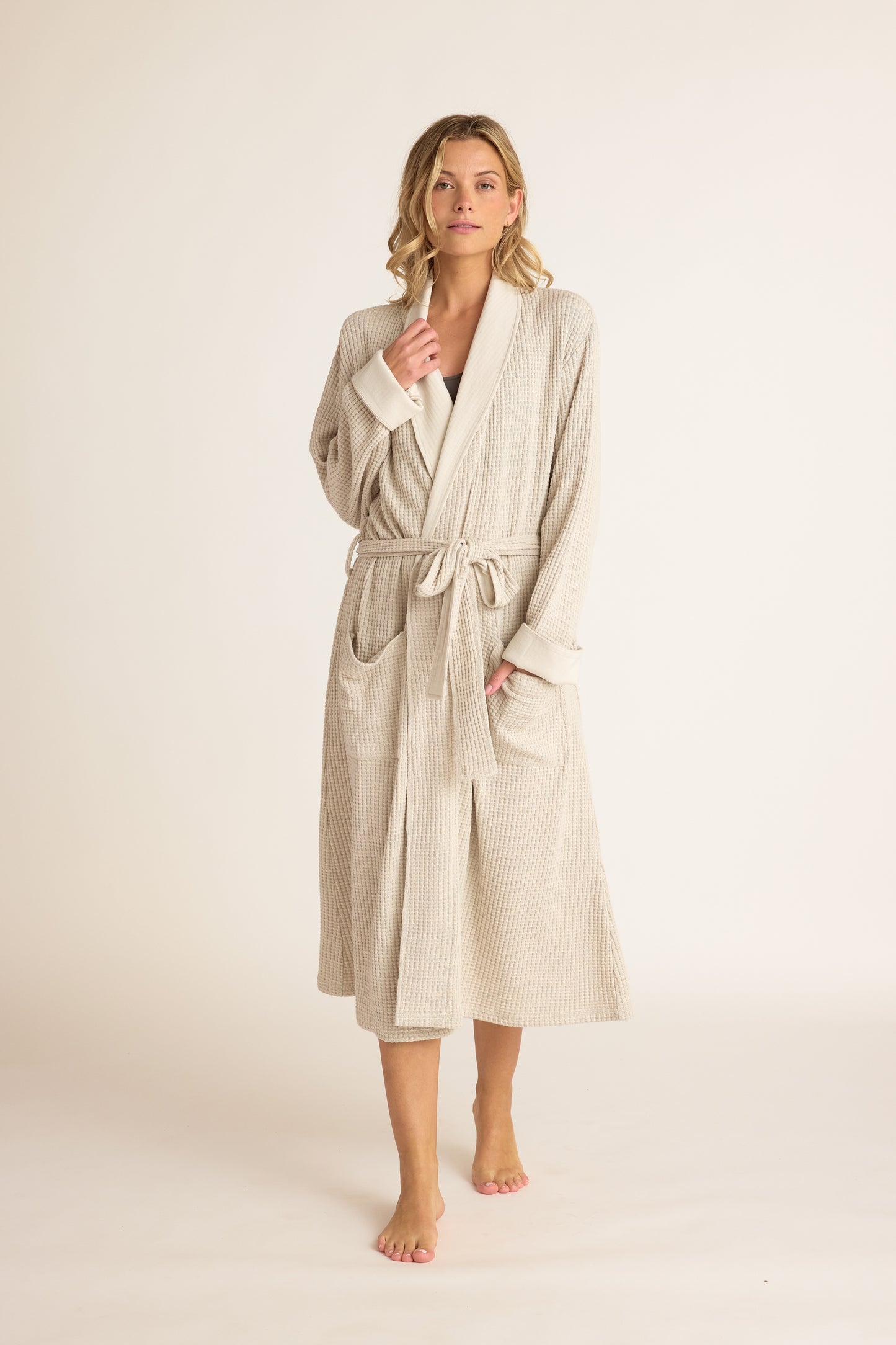 Cotton + Bamboo Waffle Robe