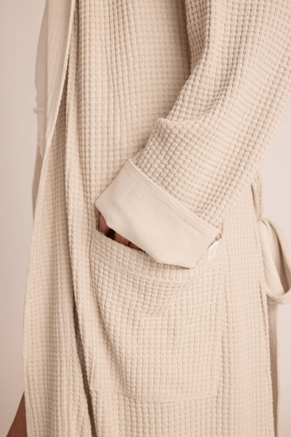 Cotton + Bamboo Waffle Robe