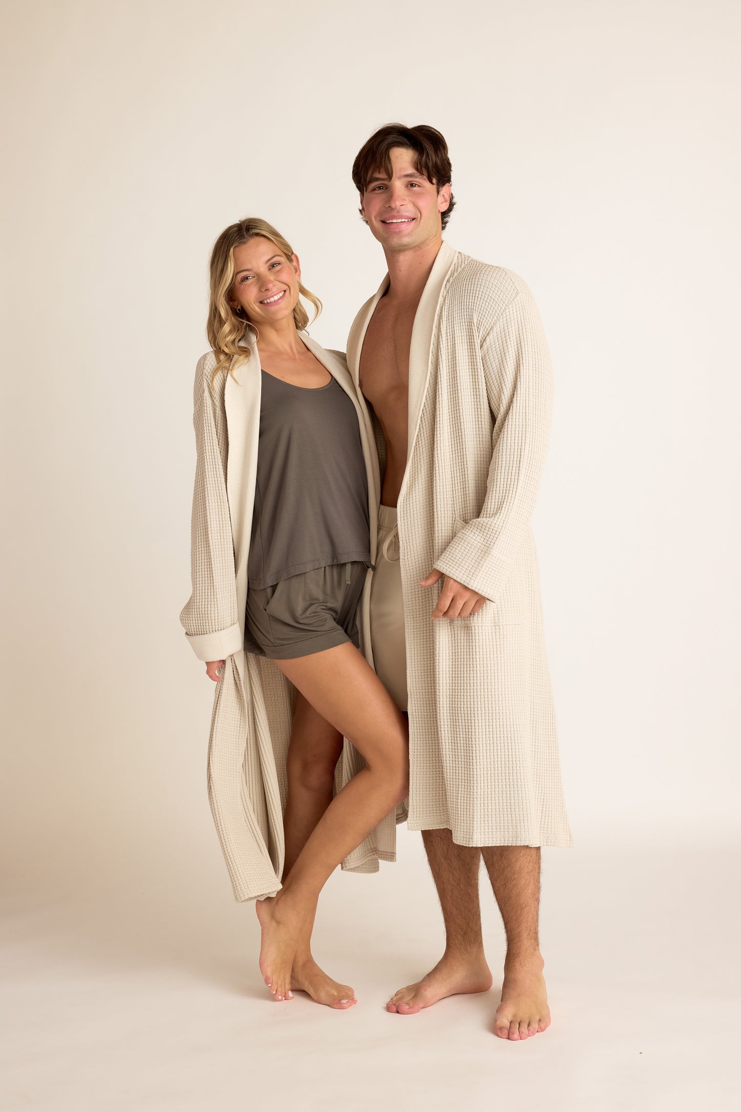 Cotton + Bamboo Waffle Robe