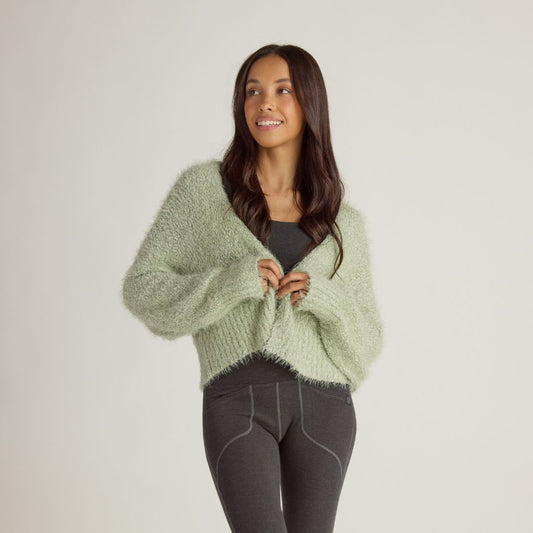 Plush Short Sweater/Bed Jacket