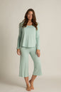 Faceplant Bamboo Wide-Leg Capri Pant