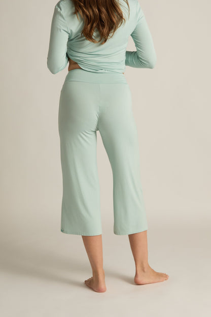 Faceplant Bamboo Wide-Leg Capri Pant