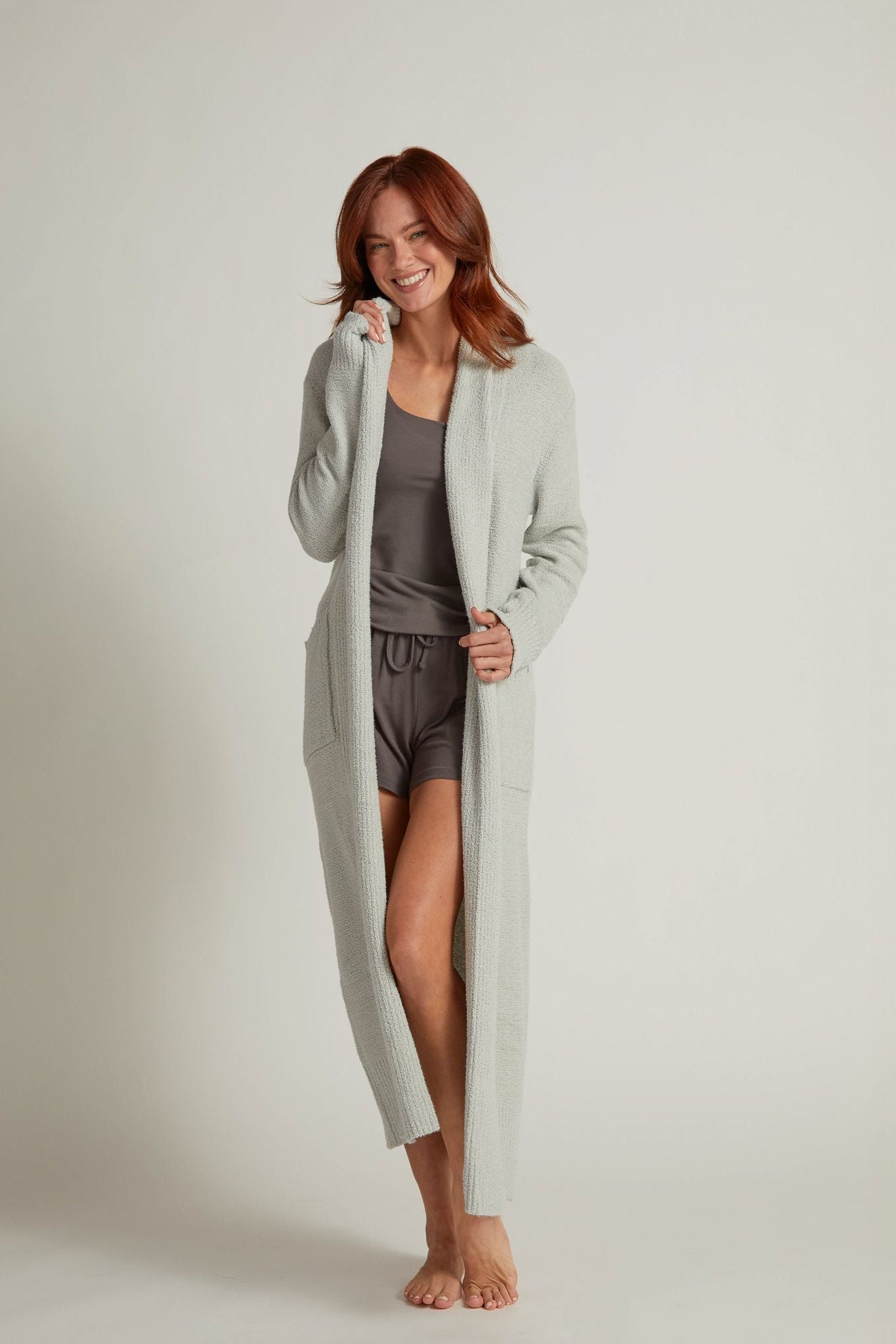 Faceplant Bamboo Plush™ Long Cardigan Robe