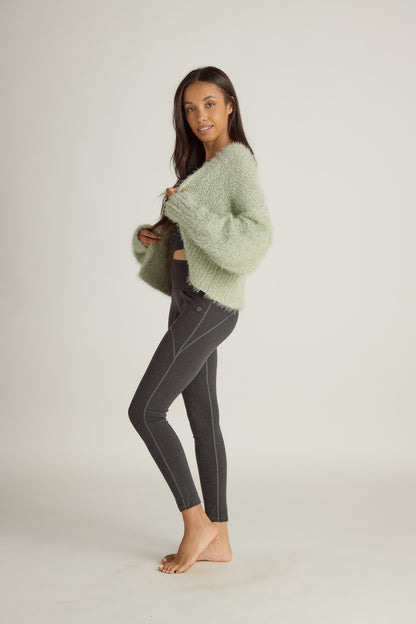 Plush Short Sweater/Bed Jacket