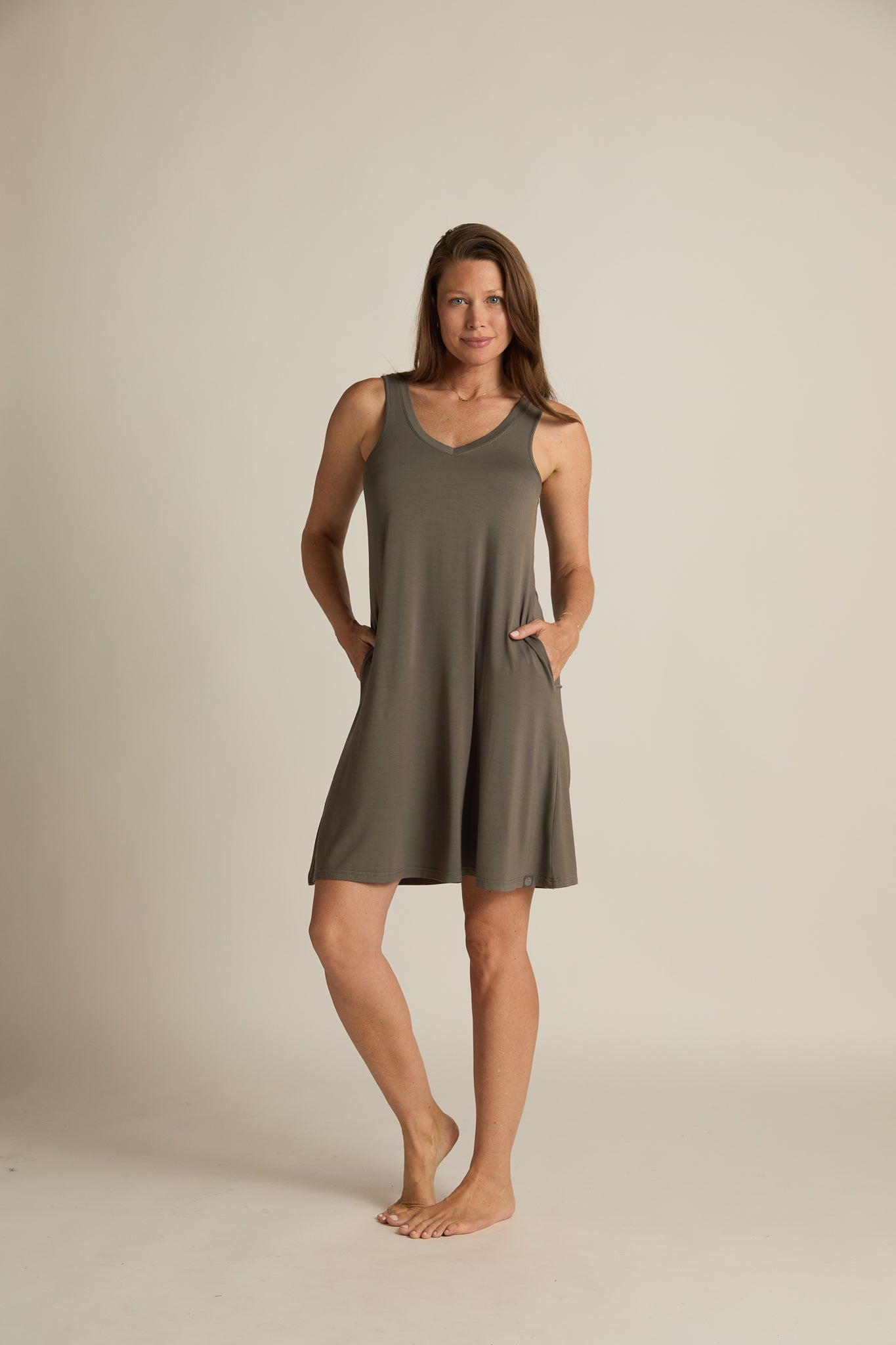 Faceplant Bamboo V-Neck Nightgown