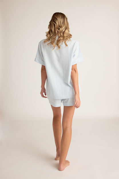 Linen Shirt Sleeve Button-up Shirt