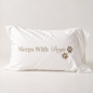 Sleeps With Dogs Cotton Pillowcase