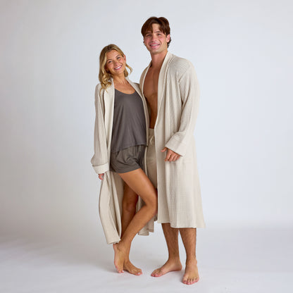 Cotton + Bamboo Waffle Robe