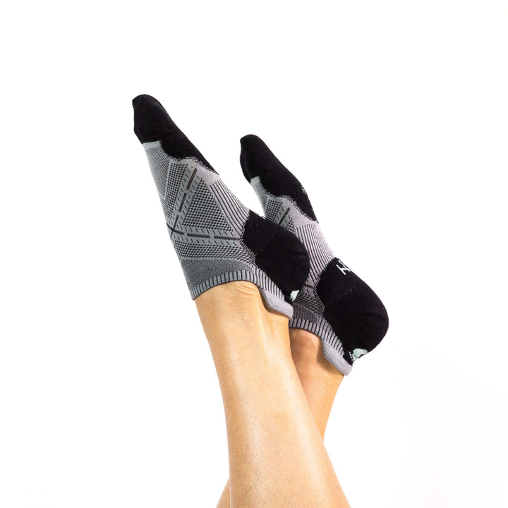 Faceplant Bamboo Ankle Socks - Earl Grey/Black - PREPACK