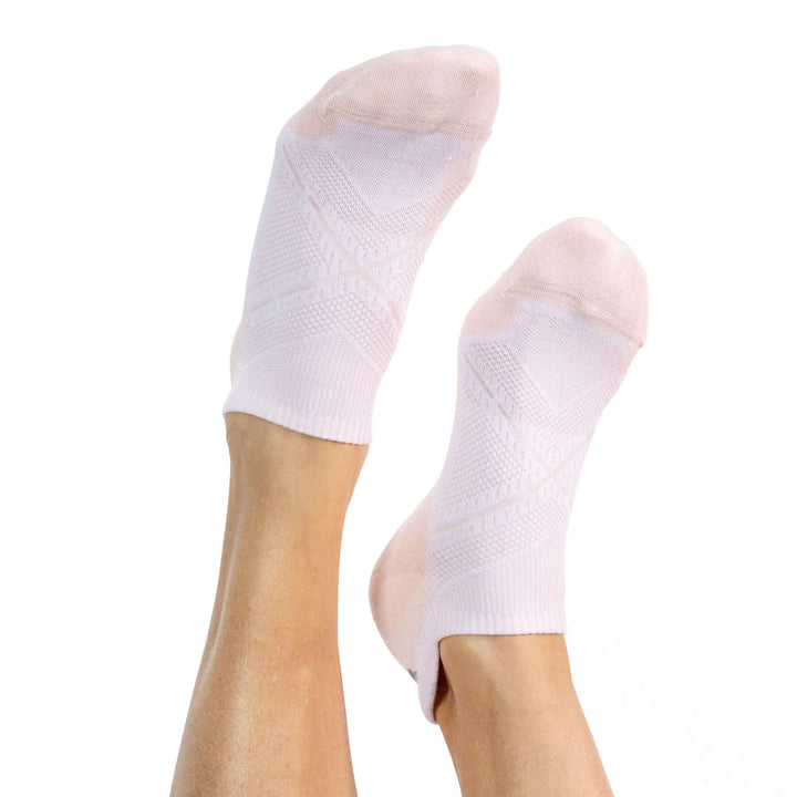 Faceplant Bamboo Ankle Socks - White/Pink